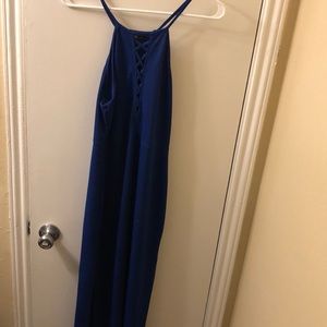 Royal blue gown